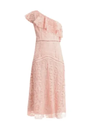 ASYMMETRICAL LACE DRESS
