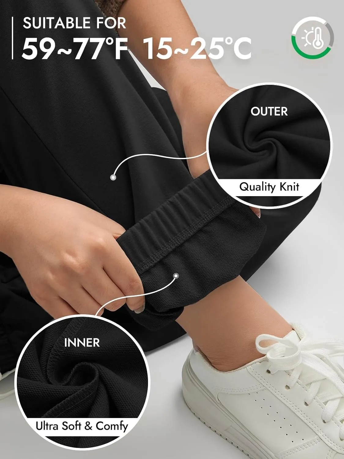 ATHMILE Sweatpants Women Baggy Lounge Pants Workout Gym Active High Waisted Comfy Joggers for Women