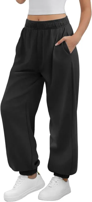 ATHMILE Sweatpants Women Baggy Lounge Pants Workout Gym Active High Waisted Comfy Joggers for Women