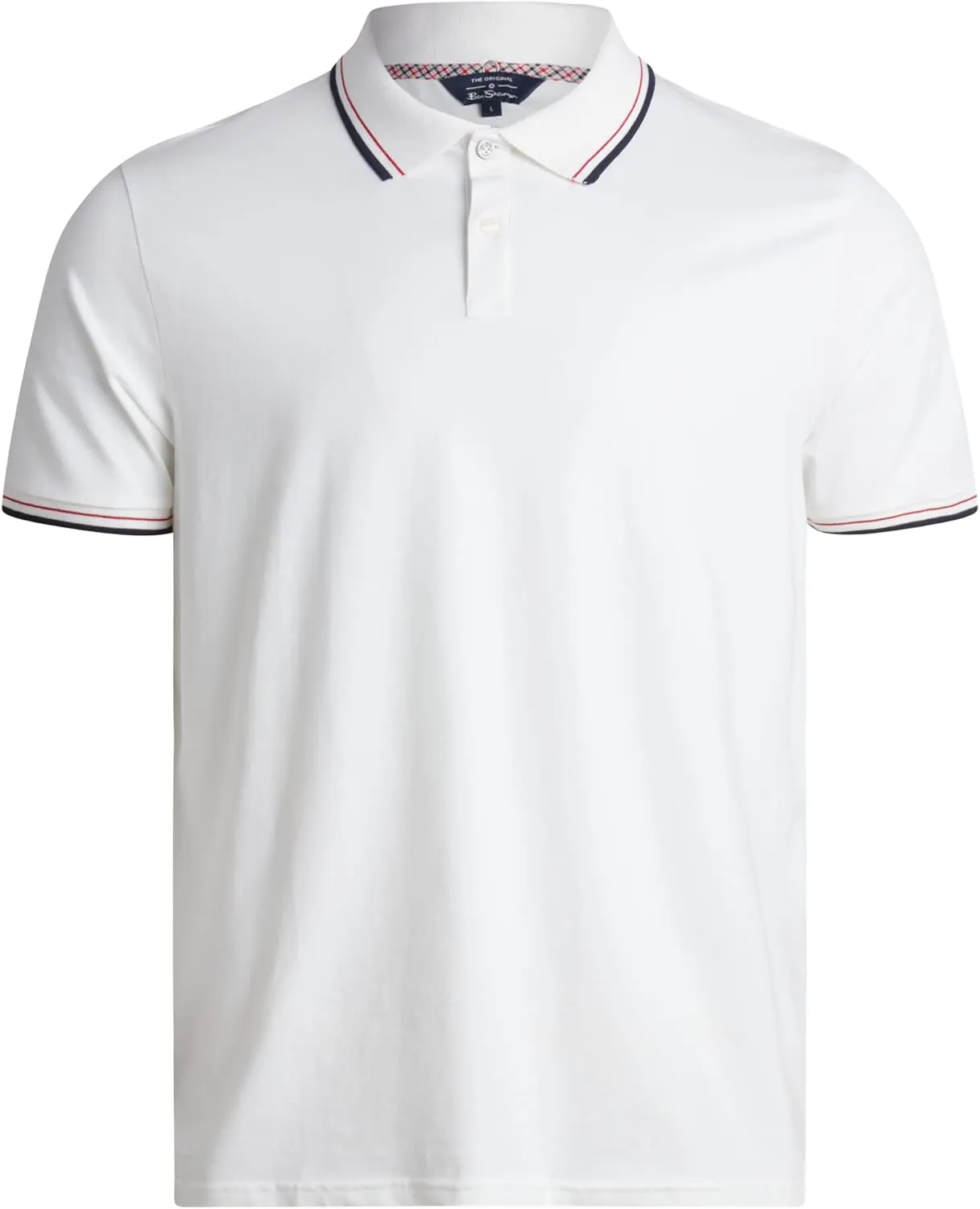 Ben Sherman Men's Polo Shirt - Regular Fit 2-Button Short Sleeve Shirt - Casual Stretch Polo for Men (S-XL)