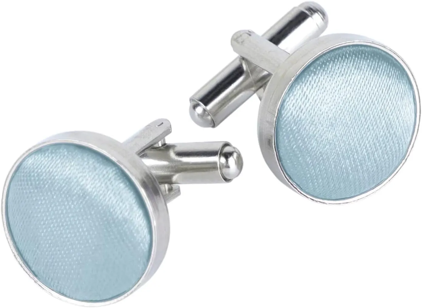 Classic Round Cufflinks for Men, Multi Colors, Silky Tuxedo Shirt Cuff Links for Wedding, Business, Prom