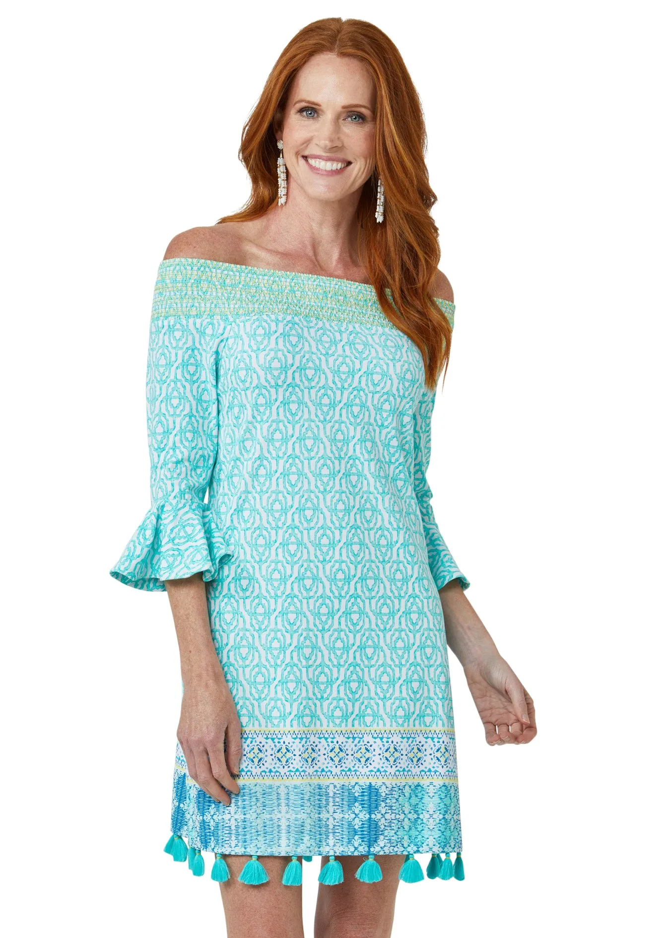 Coastal Cottage Off The Shoulder Dress