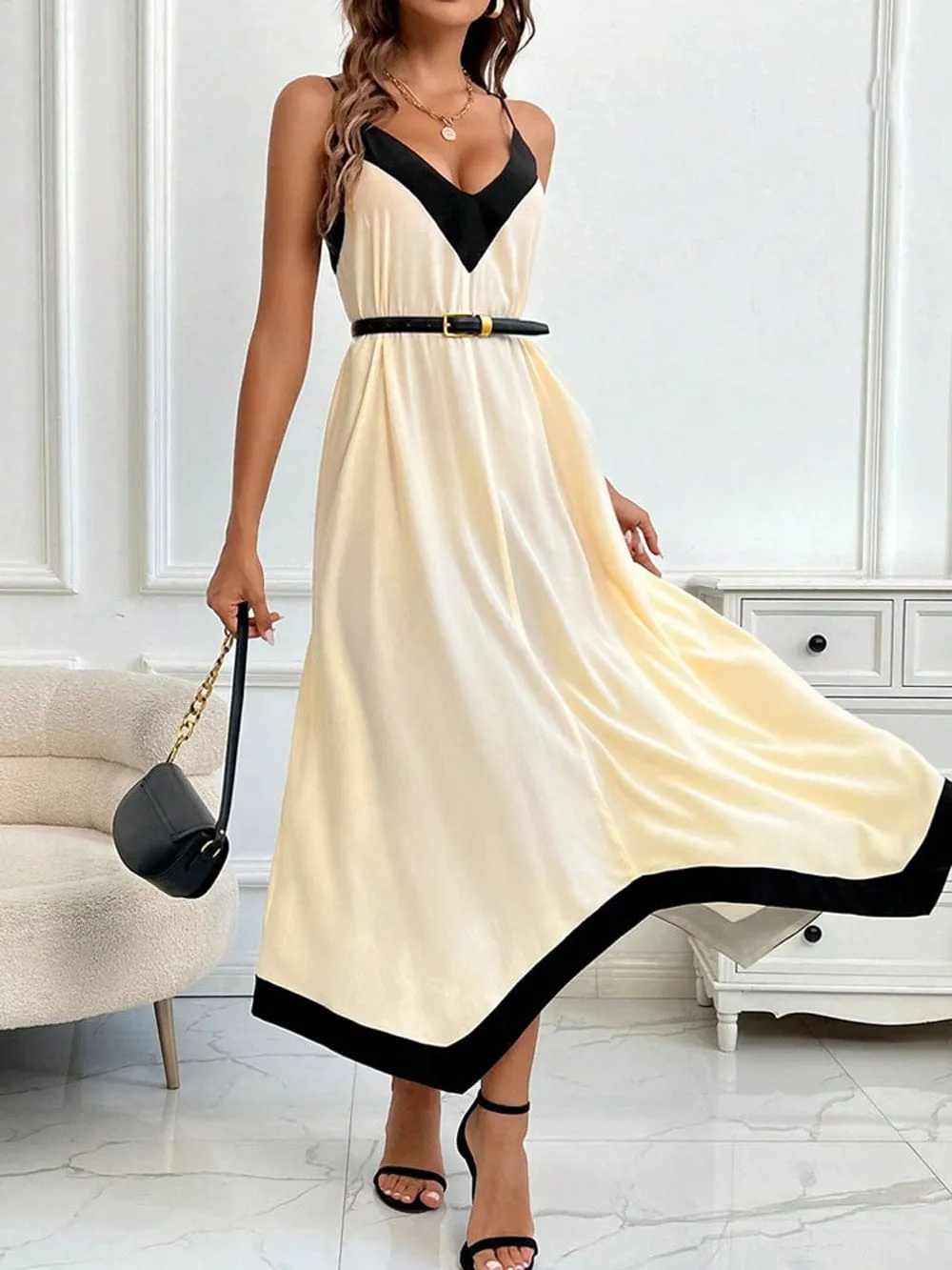 Darienne Asymmetrical Midi Dress