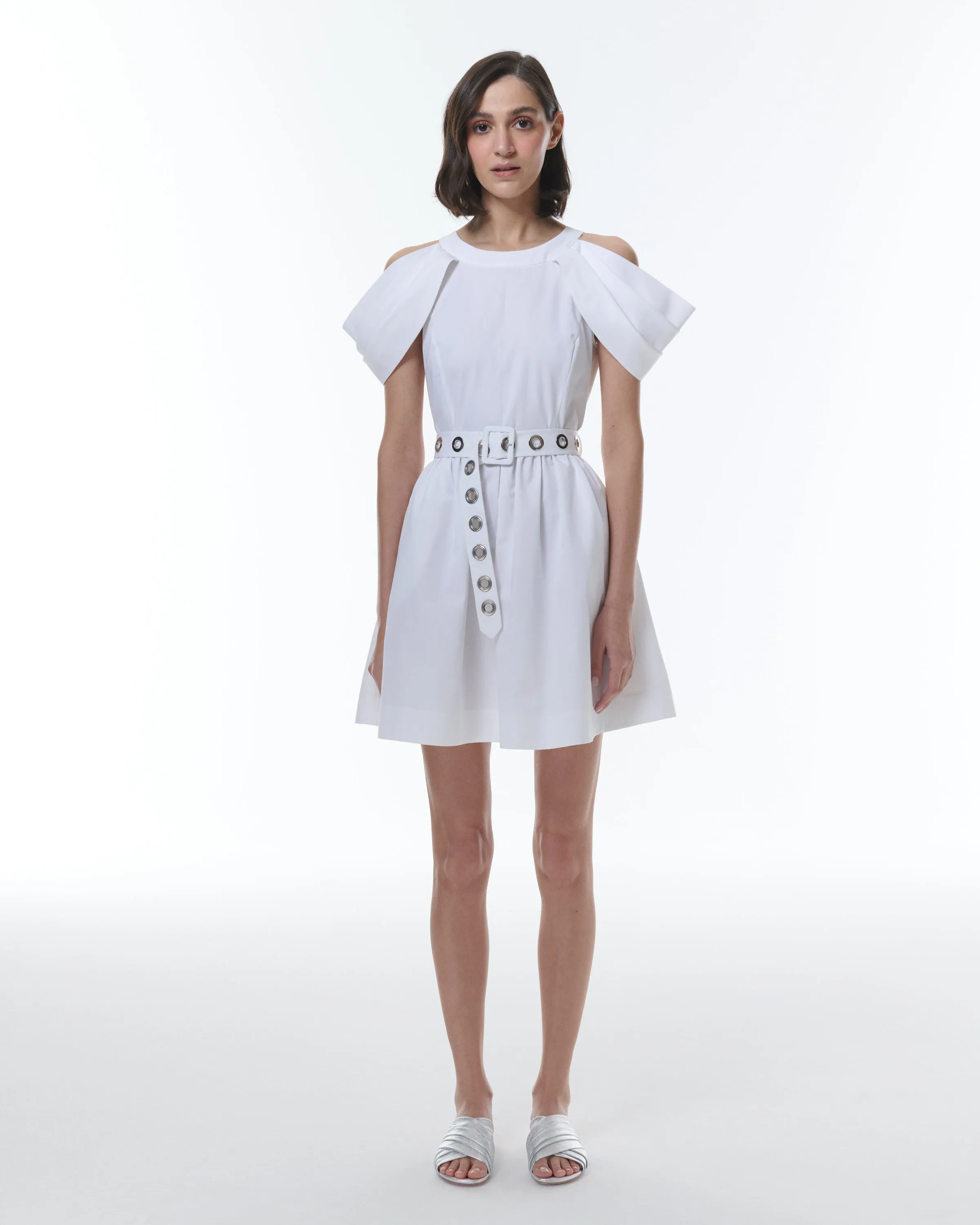 Echo Grommet Belted Dress