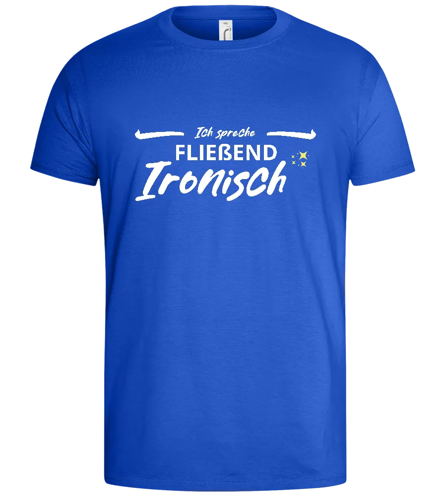 Fluent in Irony Design - Basic men's t-shirt