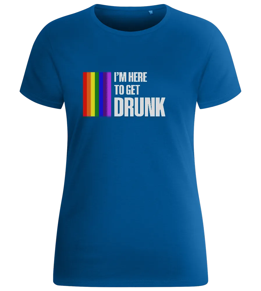 I'm Getting Drunk Design - Basic women's fitted t-shirt