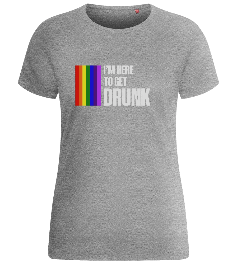 I'm Getting Drunk Design - Basic women's fitted t-shirt