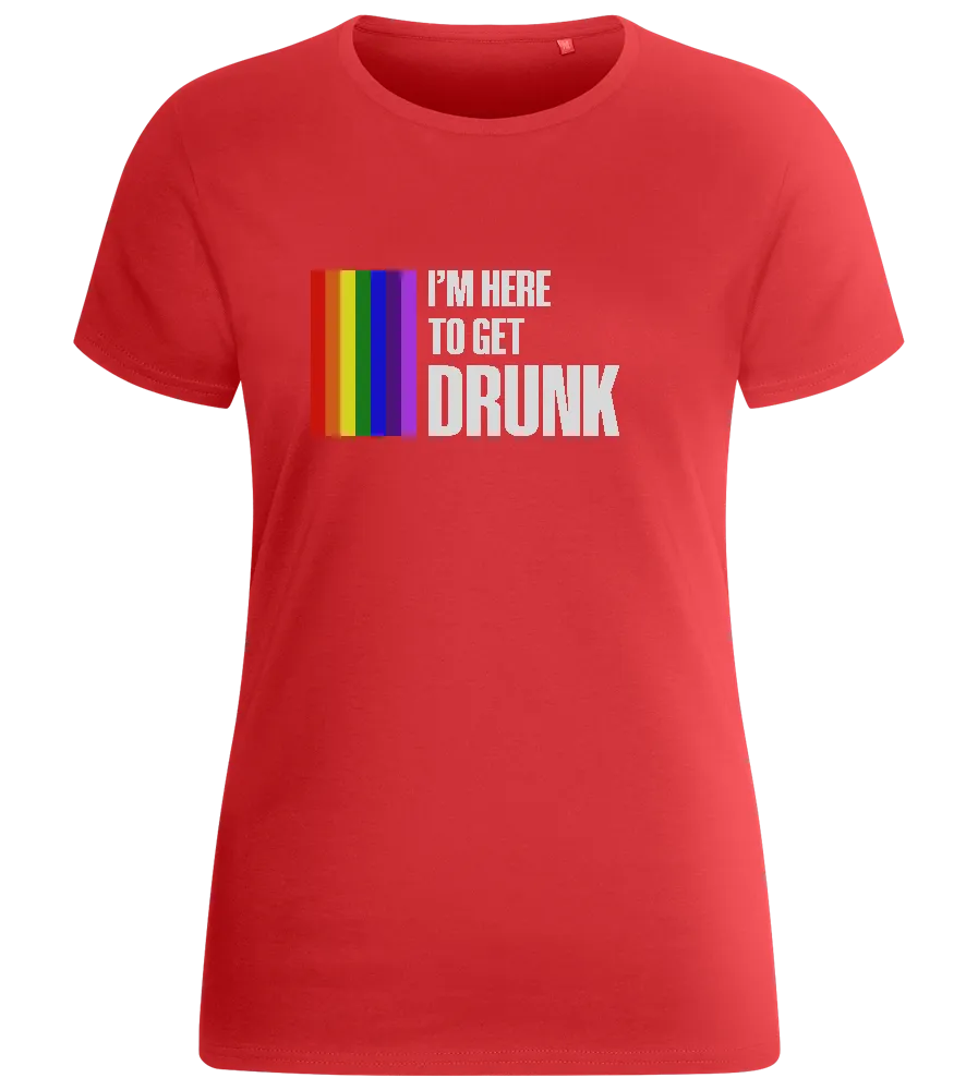 I'm Getting Drunk Design - Basic women's fitted t-shirt
