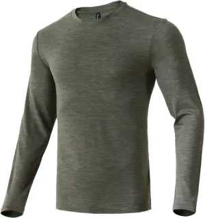Merino Protect 100% Merino Wool Base Layer Mens Soft Long Sleeve Shirts Odor Resistance Thermal Underwear for Hunting Hiking
