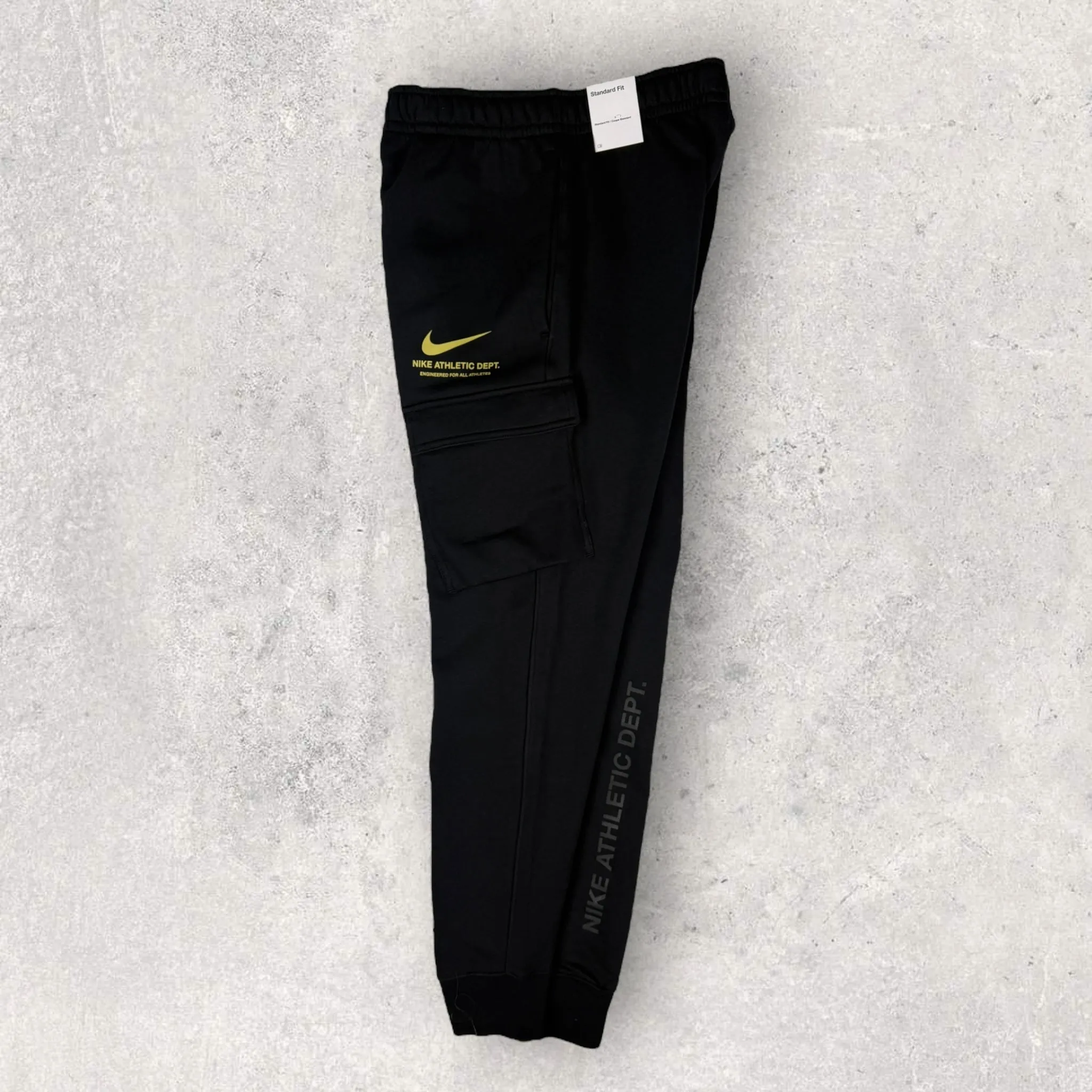 NIKE ATHLETIC DEPT FLEECE TRACKSUIT - BLACK/GOLD