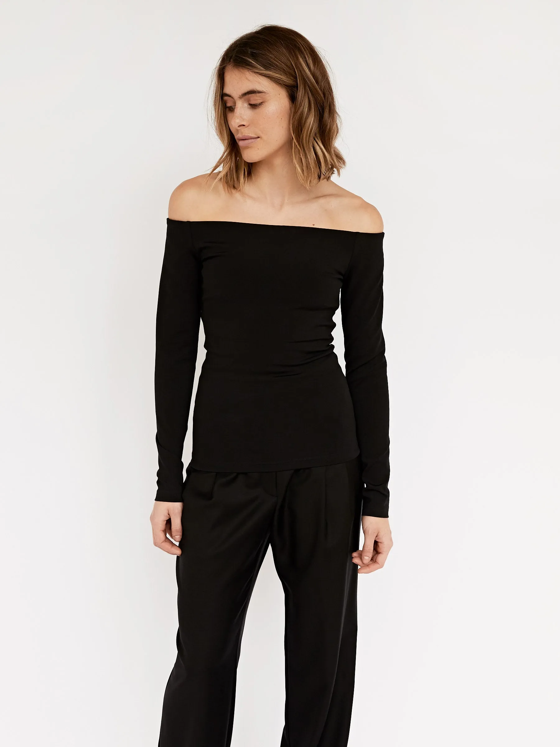 Off Shoulder Knit Top