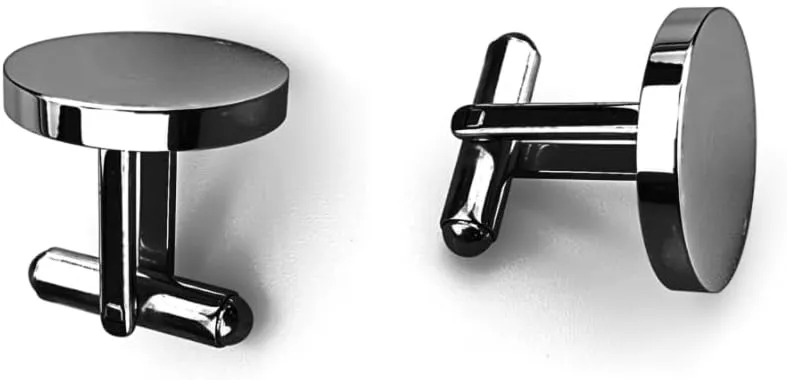 Pingyongchang Mens Blank Cufflink Classic Stainless Steel Cufflinks Tuxedo Shirt Accessories Cufflinks Business Wedding Shirts Unique Christmas Valentine's Day Mother's Day Jewelry Gift