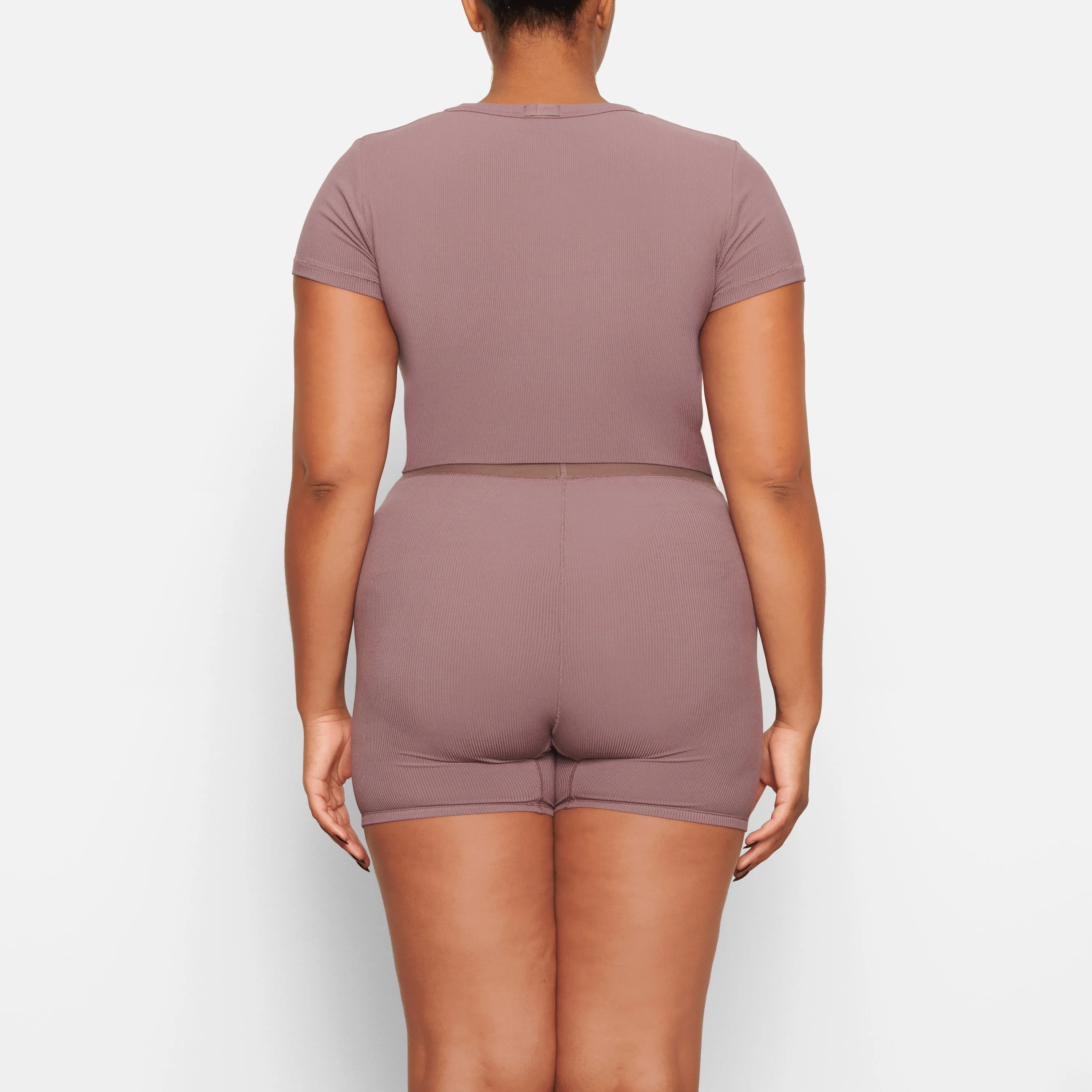 SOFT LOUNGE BABY TEE | PLUM
