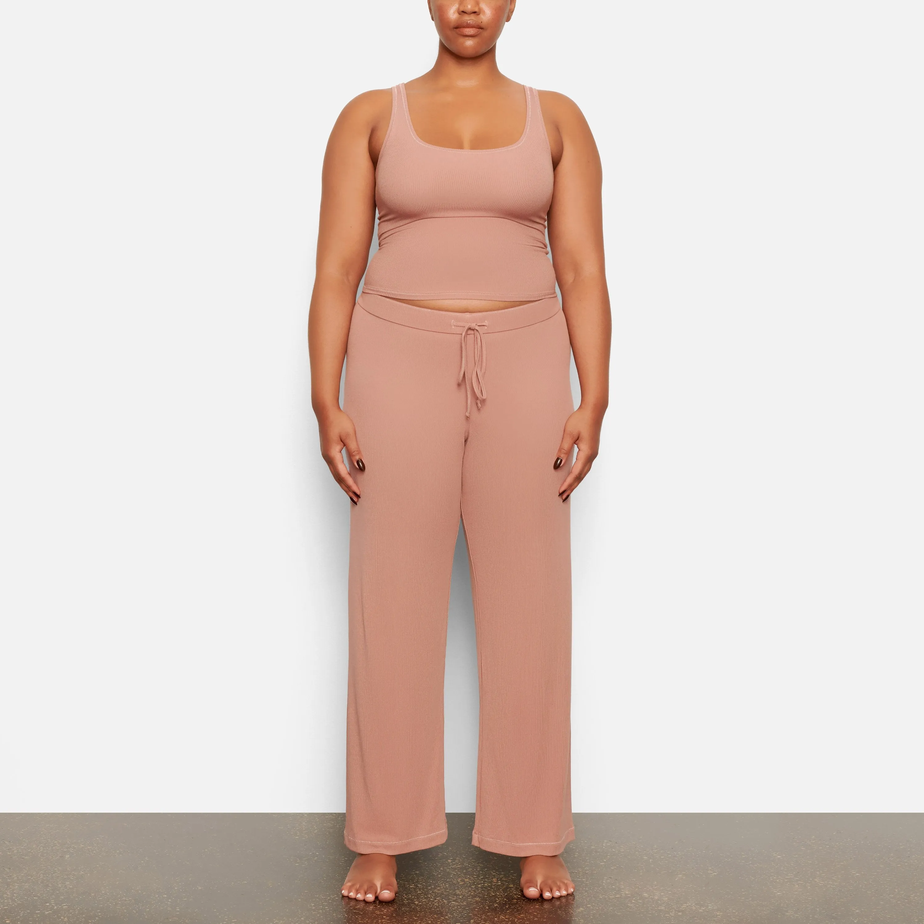 SOFT LOUNGE SLEEP PANT | ROSE CLAY