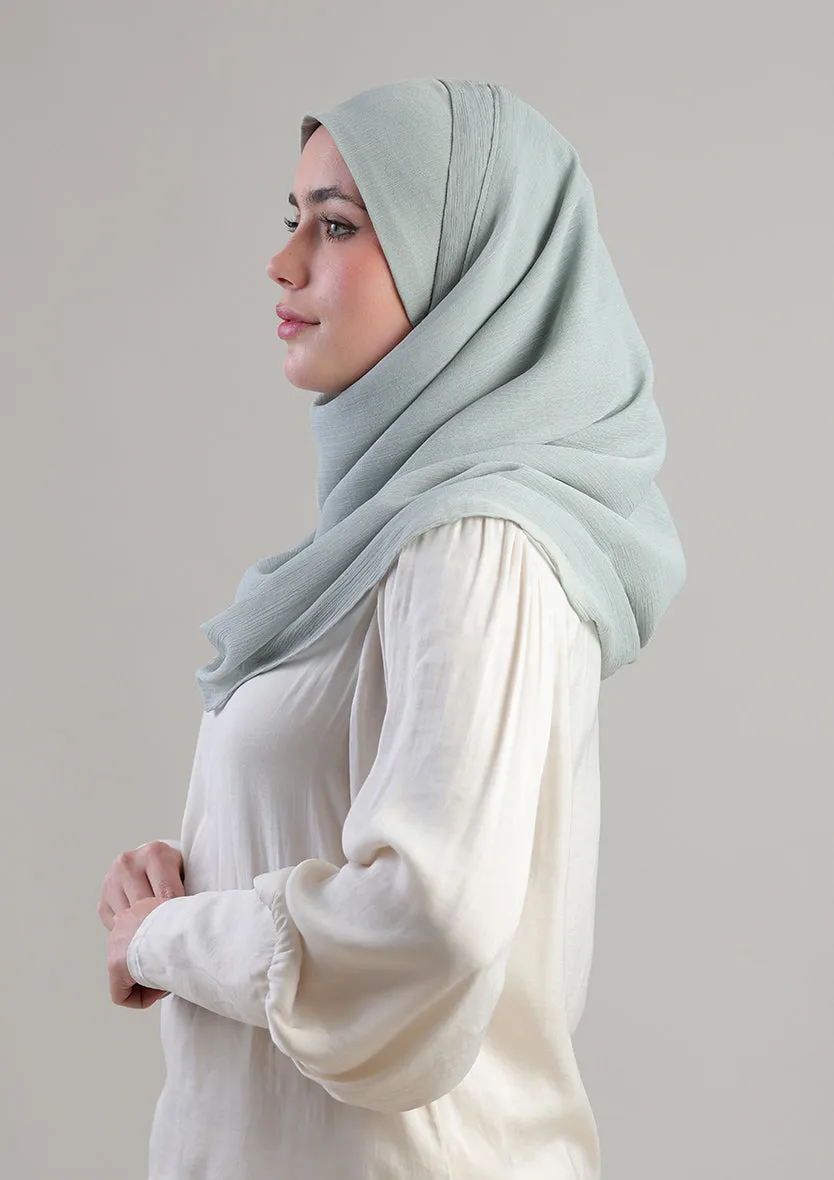 Soft Sage Instant Hijab With Inner