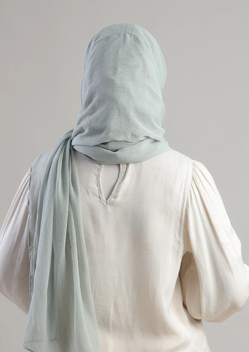 Soft Sage Instant Hijab With Inner