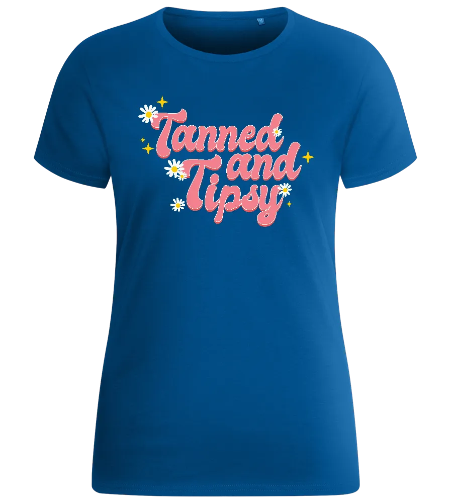 Tanned & Tipsy Design - Basic women's fitted t-shirt